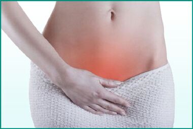 Πόνος στο περίνεο σε γυναίκα με κυστίτιδα